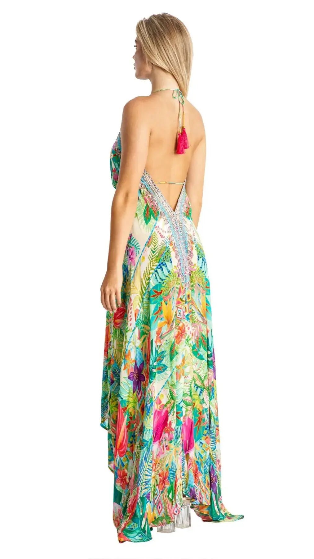 Resort Wear Maxi Dress for Summer Vacations La Moda Clothings 3 Way Dress