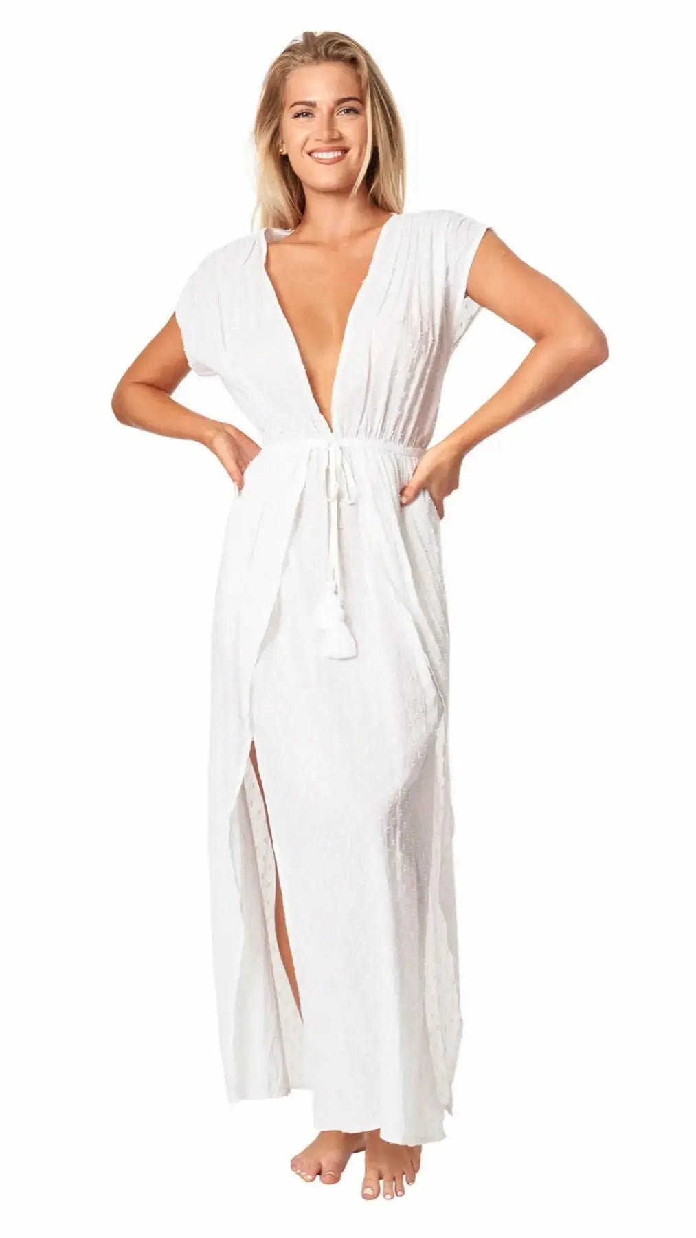 Slit Maxi Dress La Moda Clothing Maxi Dresses
