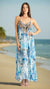 Spaghetti Strap Maxi Resort Dress with Front Pockets