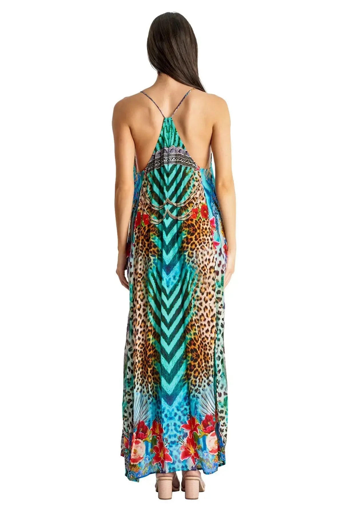 Spaghetti Strap Resort Maxi Dress La Moda Clothing T Back Maxi
