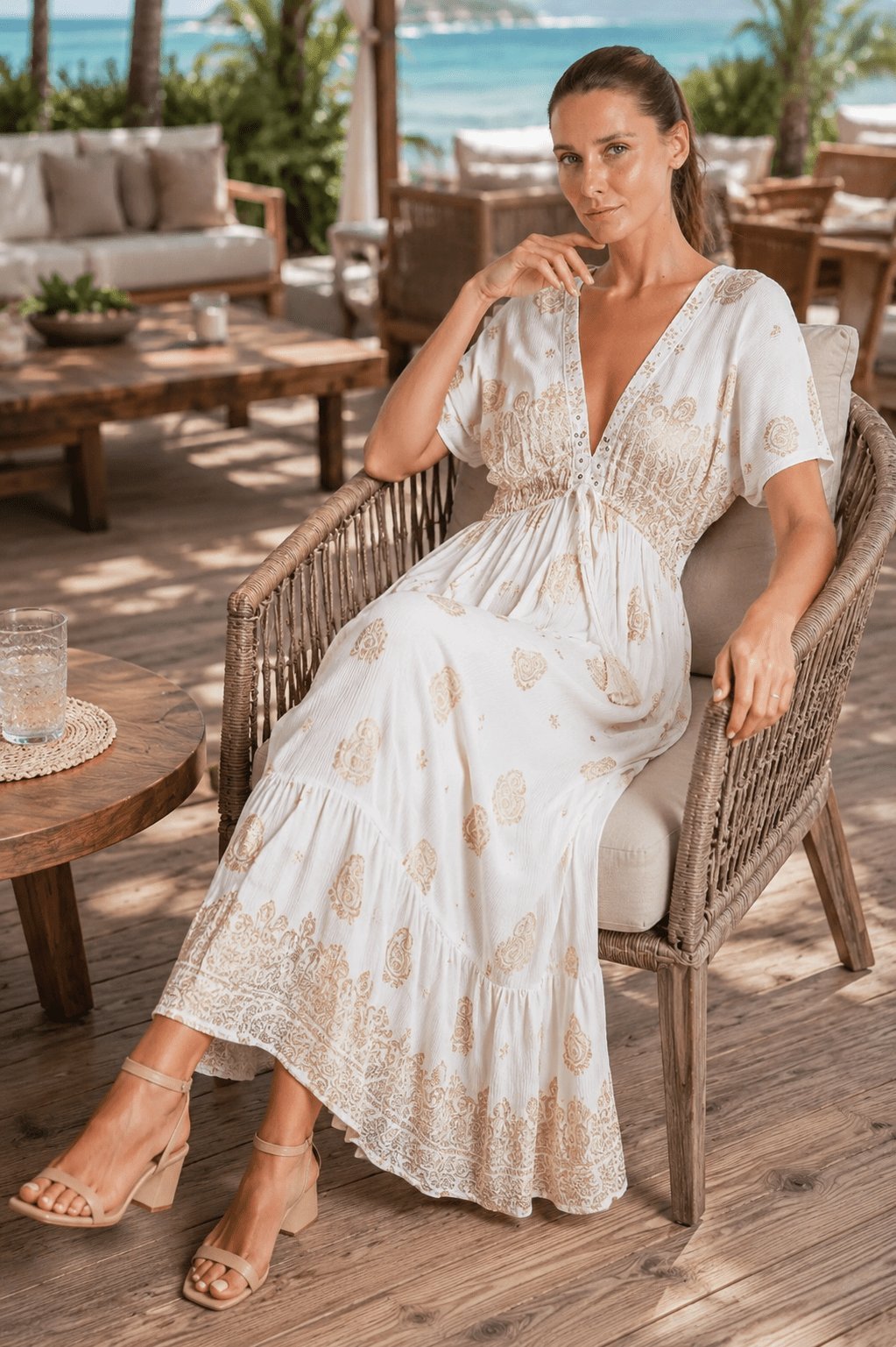 Light summer dress, shown from another angle