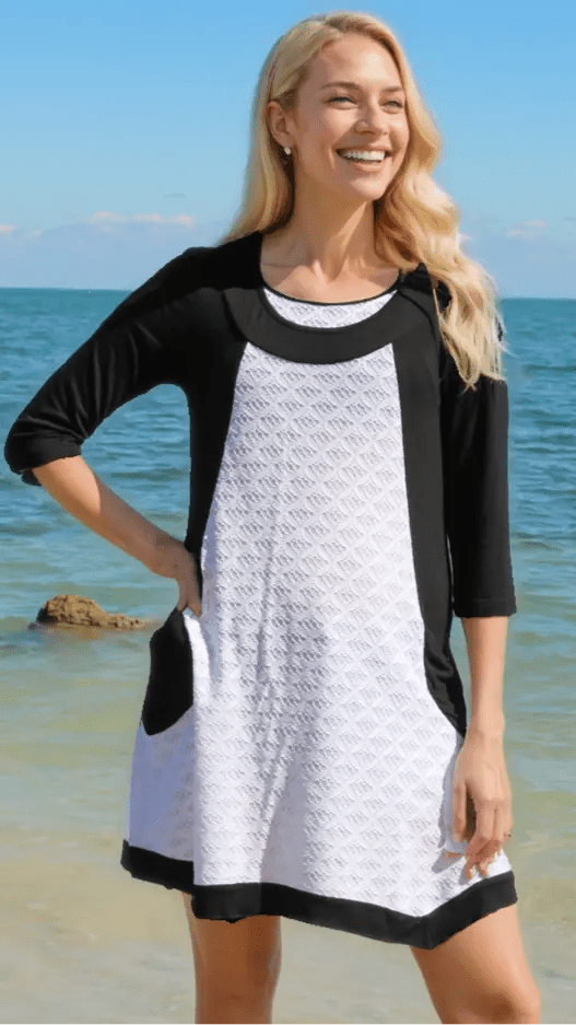 Summer Fashion Resort Wear Tunic dress - Designer Tunic | Elegant Kaftan Cover Up Dress | Club Moda USA