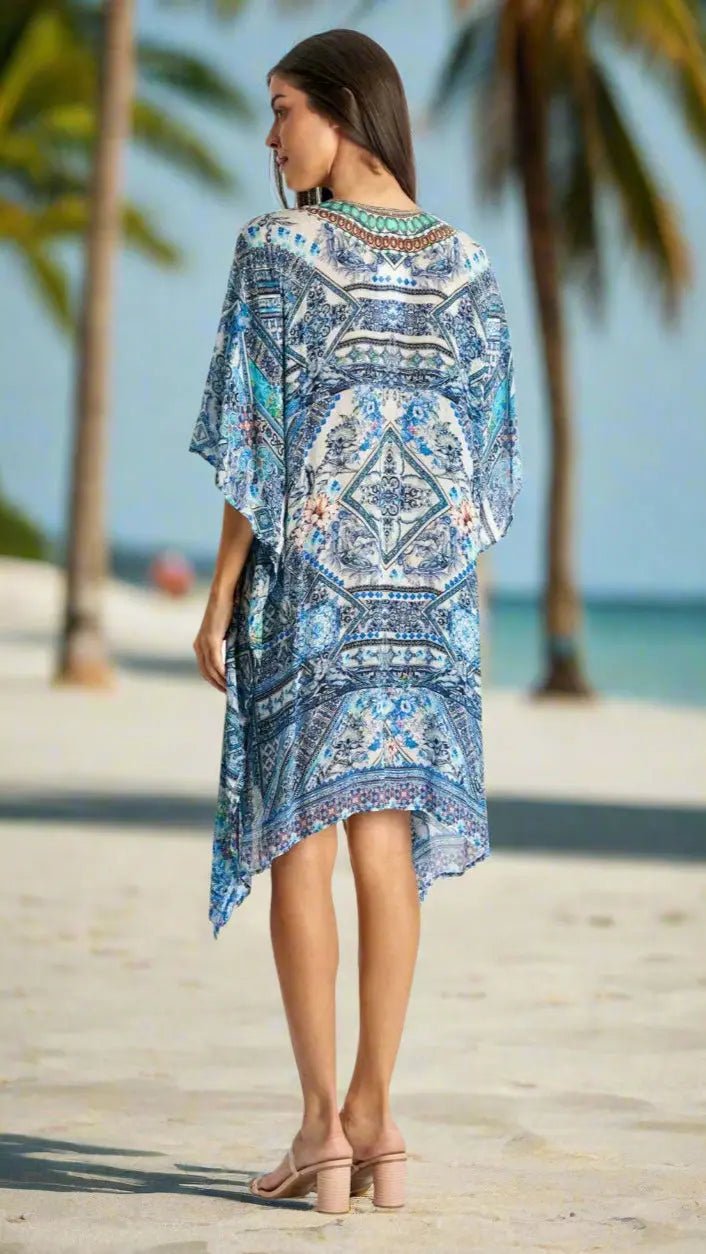 Summer Kaftan Dress for Women - Designer Caftan | Elegant Kaftan Cover Up Dress | Club Moda USA