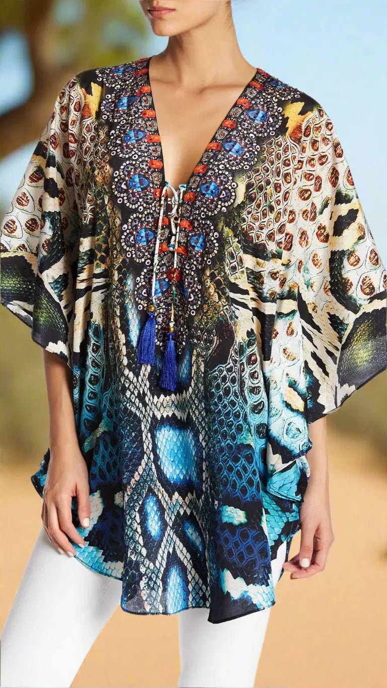 Summer Kaftan Dress for Women - Premium Resort Wear | Luxury Caftan for Vacation & Cruise | Club Moda