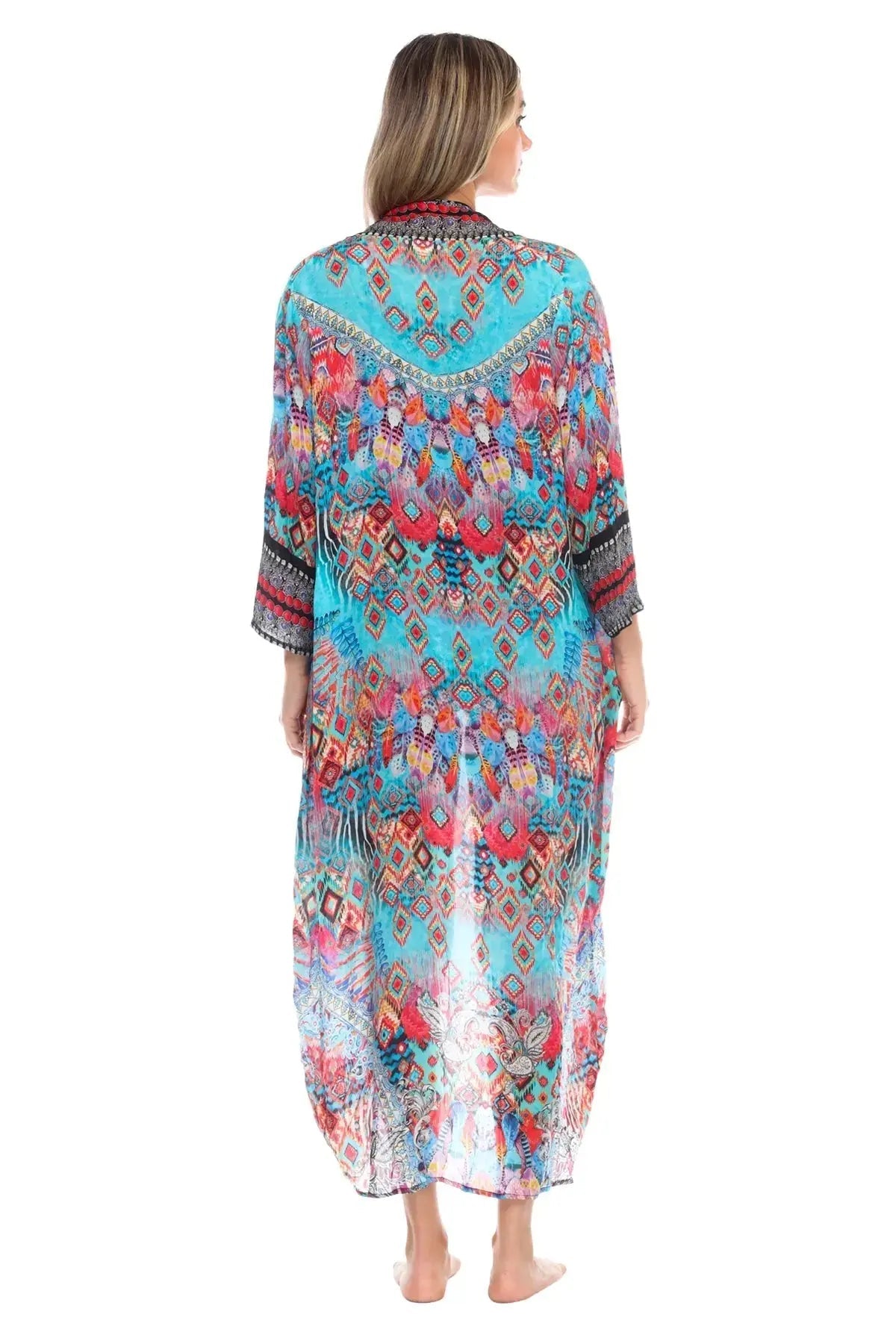 Swim Cover Up Kimono Cape La Moda Clothing Beach Dress
