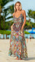 T-back Maxi Dress with Front Pockets