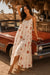 Terracotta Folk-Print Tiered Maxi Resort Dress