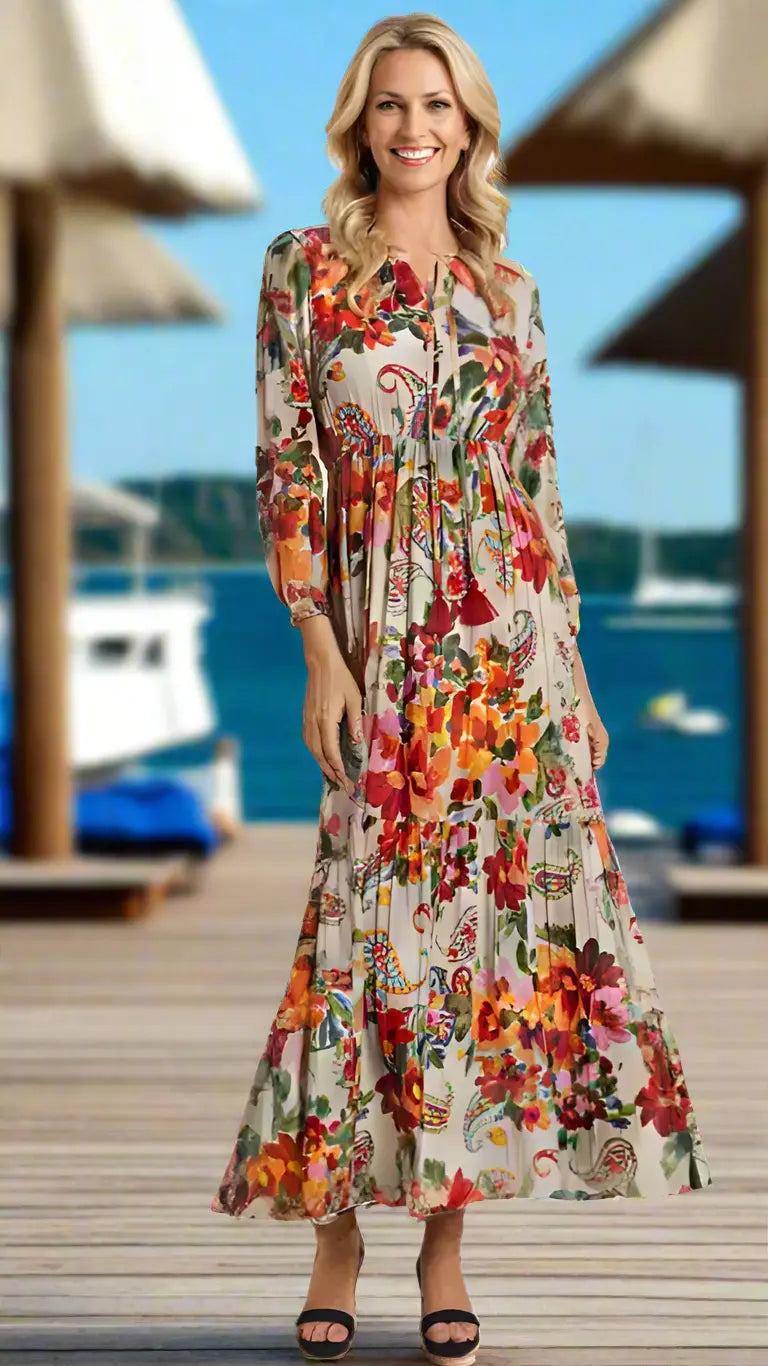 Trending Bohemian Maxi Dresses - Designer Dress | Elegant Kaftan Cover Up Dress | Club Moda USA