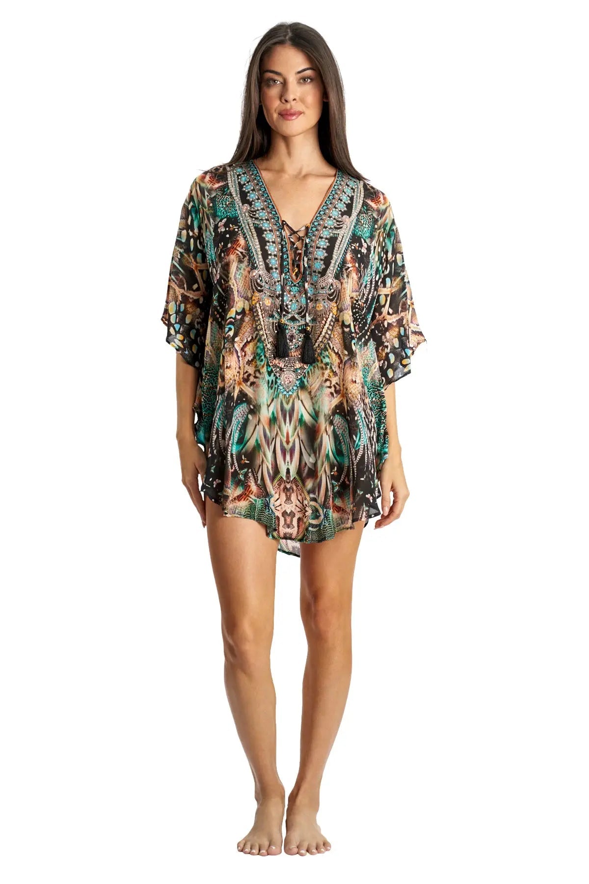 Trendy Designer Vacation Kaftans Lamodaclothing