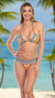 Macaw Triangle String Bikini Set