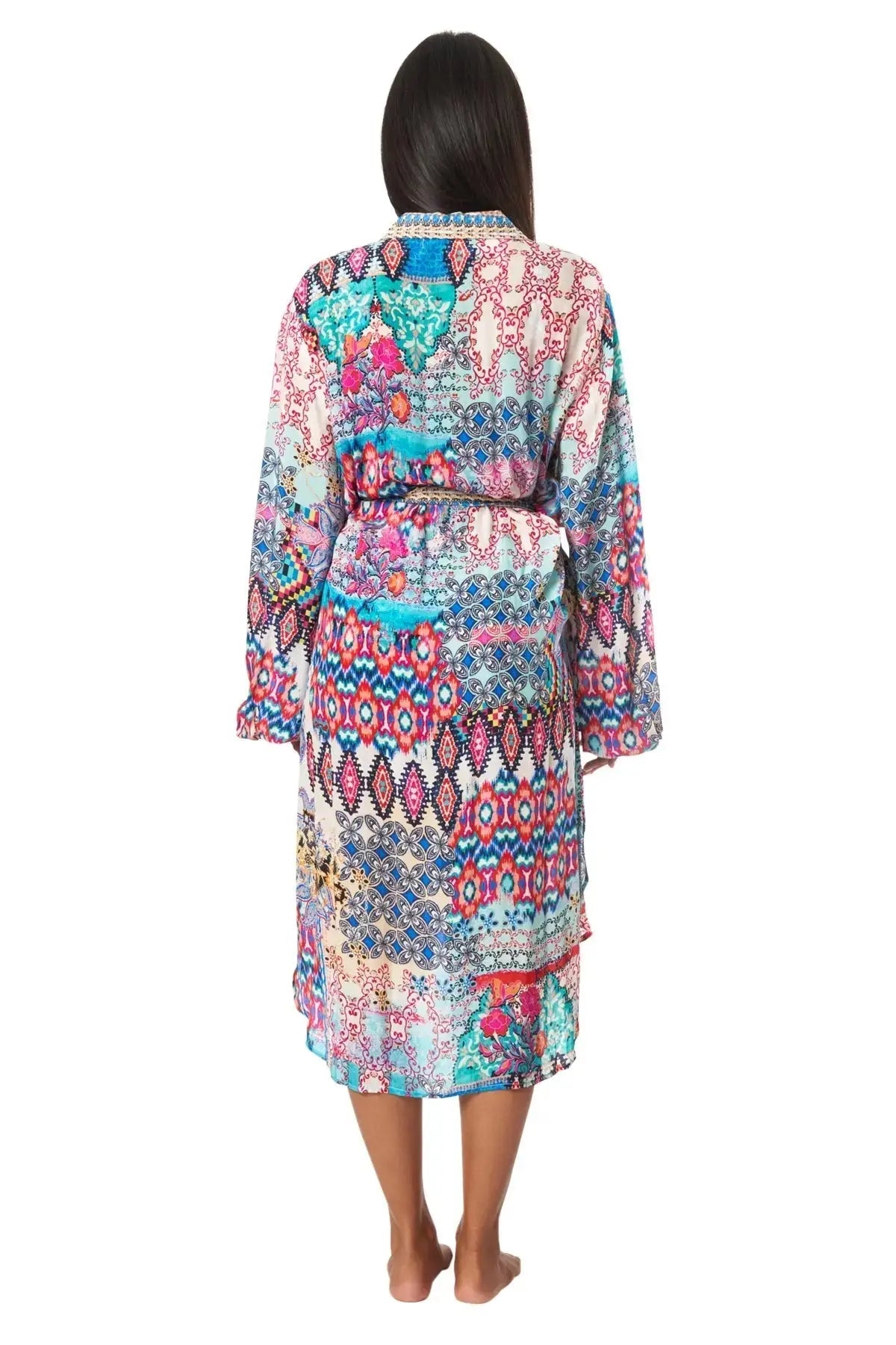 Tribal Ikat Easy Shirtdress Cover-Up La Moda Clothings