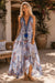 Tropical Halter Maxi Dress