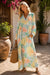 Tropical Print Luxury Maxi Caftan – Resort Wear