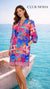 Tropical Printed Shift Tunic Dress – Luxury Resort Wear