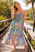 Tropical Racerback Maxi Dress – Designer Resort Wear