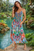 Vibrant Racerback Maxi Dress – Designer Resort Wear