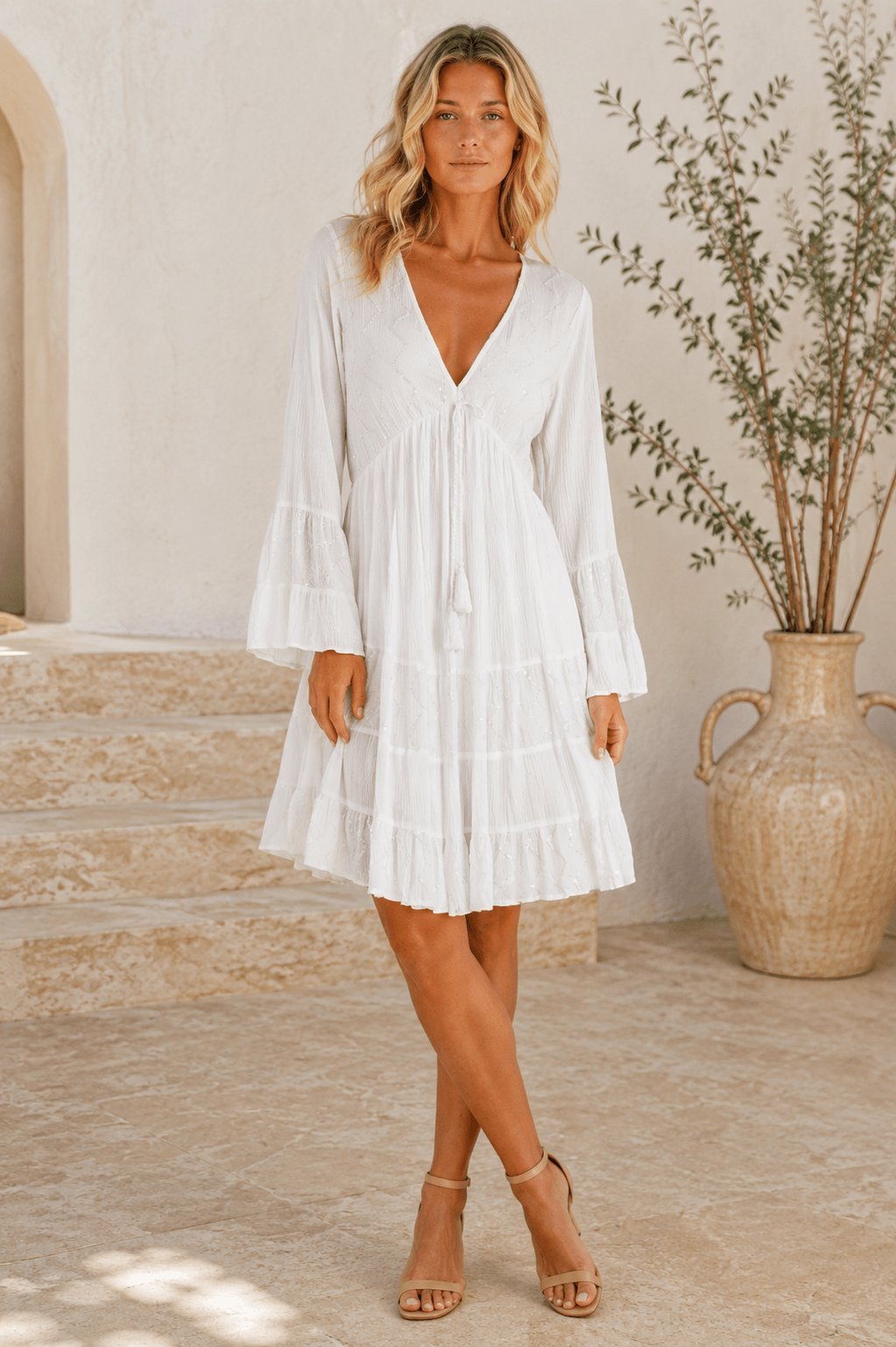 Cruise Dress in White