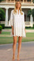 White Embroidered Mini Dress