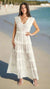 White Tiered Maxi Dress