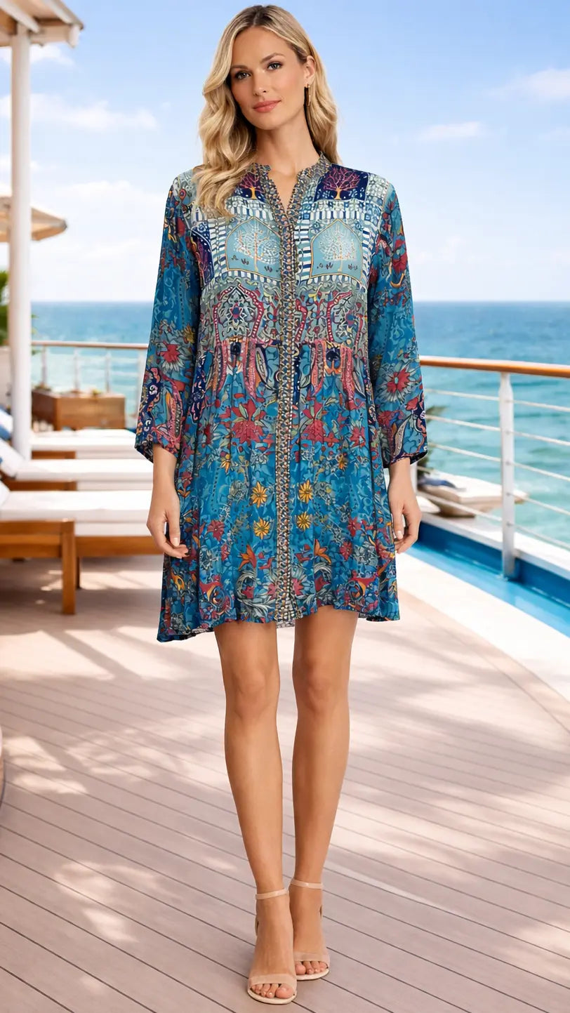 Cruise Wear Mini Dress