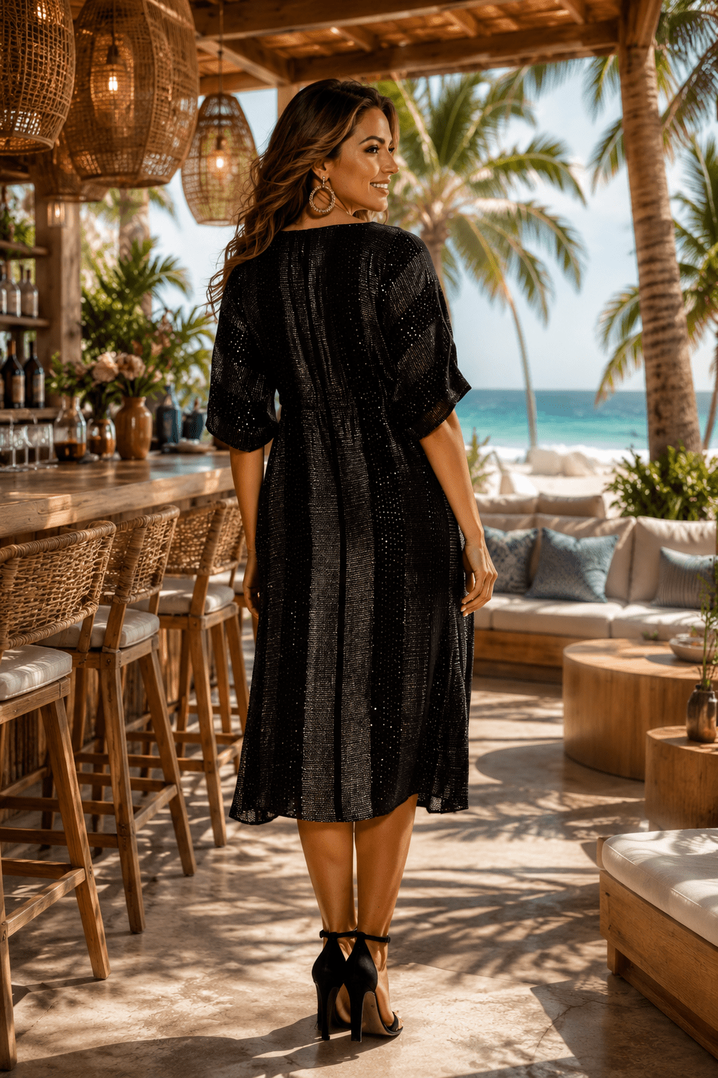 Women's Swimsuit Cover-up Beach Kaftan - Designer Caftan | Elegant Kaftan Cover Up Dress | Club Moda USA